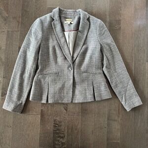 Talbots Italian Wool‎ Blazer Single Button Pleated Preppy Classic Casual Layer 4